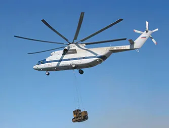 Установка системы внешней подвески грузов